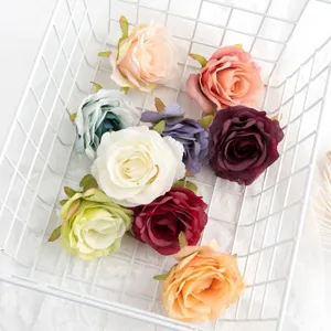 Artificial rose flower heads bulk silk flowers for DIY crafts wedding party home decor details