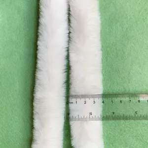 20mm faux rabbit fur fuzzy sticks, high-density plush yarn DIY craft materials for handmade decor.