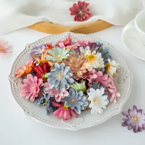Teste di Fiori di Peonia in Seta Artificiale Fatto a Mano Hanfu Copricapo Materiali Decorativi Casa Matrimonio Parete di Fiori Decorazione