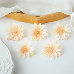 Fiore di seta artificiale peonia fai da te accessorio per capelli dettaglio decorazione