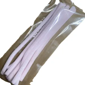 Limpiapipas ultra densos rosa claro 10mm 10pcs 2.5m embalaje vista principal exhibicion