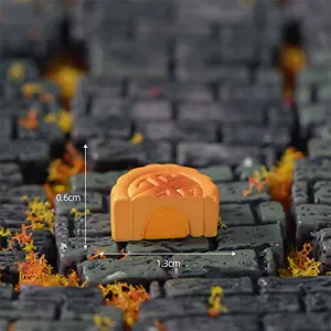 Cute miniature resin mooncake ornament micro landscape decor figurine accessories