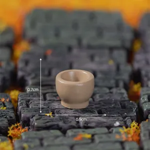 Miniature resin mortar ornament micro landscape DIY craft accessory craft decor 0.7cm