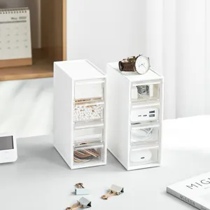 Wandmontierte Kosmetik Watte Aufbewahrungsbox Transparent Badezimmer Make-up Pad Wattestäbchen Organizer Schrank Schublade Kleine Box