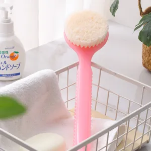 Japanische Badebürste Mit Langem Stiel Weiche Borsten Körperpeeling Duschbürste Für Den Rücken Aufhängeloch Hautreinigung Badezimmerzubehör