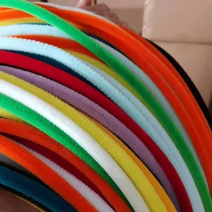 10mm fuzzy sticks colorful pipe cleaners DIY craft materials for kids handmade bouquet art projects