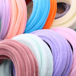 10mm fluffy chenille stems for DIY crafts, thick fuzzy pipe cleaners for bouquet making.