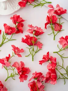 Artificial orchid flowers fake floral stems for DIY hair accessories home decor