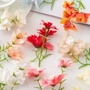 Artificial small orchid flower heads DIY craft decorative accessories for home floral arrangements