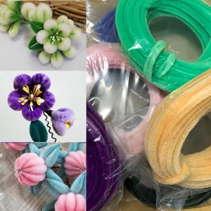 DIY Craft Chenille Stems Ultra Dense Pipe Cleaners Fluffy Wire Sticks Flexible Art Supplies For Handmade Craft Projects