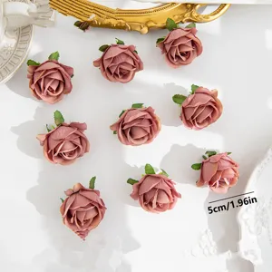 Cabezas de rosas artificiales de seda flores falsas para la fiesta boda detalles.