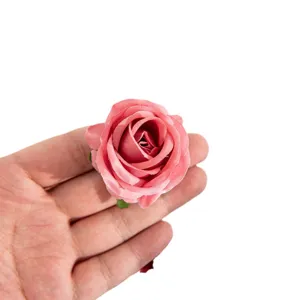 Kunstmatige roze zijden rozenbloem voor DIY bruiloft slingers decoratie en ambachtelijk gebruik.