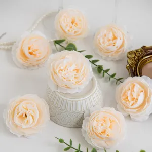 Artificial peony silk flowers 8cm decorative fake flowers for wedding photography party decor