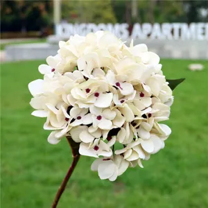 Künstliche Hortensie einzelner Stiel Vintage Seidenblume für Heim Hochzeit Dekoration Requisite