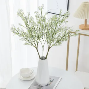 Artificial Baby's Breath Flowers Bouquet Fake Gypsophila Floral Arrangement Detail View