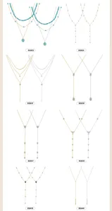 Colección de collares bohemios en acabados oro y plata con varios estilos de colgantes