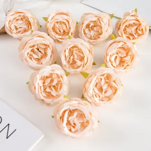 Künstliche Rosen Pfingstrosen Blütenköpfe für Hochzeit Fotografie Requisite Wanddekoration.