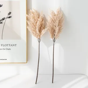 Artificial pampas grass dried flowers nordic style wedding home decor floral arrangement stems