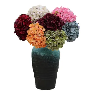 Künstlicher Hortensien Blumenstrauß Vintage Heimdekoration Hochzeit Fotografie Requisiten Stil