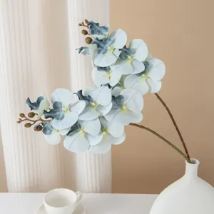 Fiore artificiale di orchidea phalaenopsis a 7 teste per decorazione di interni e casa