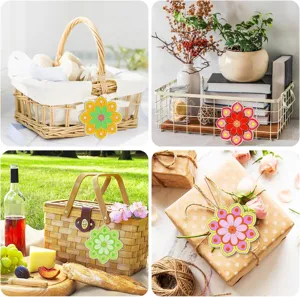 DIY tranches de bois en forme de fleur pour décoration suspendue et artisanat créatif.