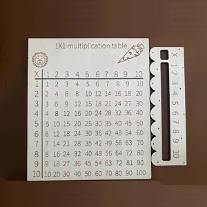 Tablero de Aprendizaje de Multiplikación de Madera Montessori Juguete Educativo de Matemáticas para Niños Escuela Oficina