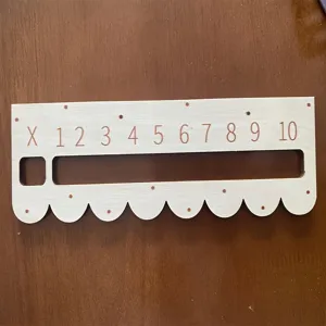 Juguete de aprendizaje de tabla de multiplicar de madera, tablero educativo de matemáticas.