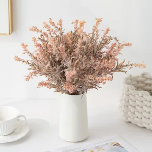 Künstliche Beflockte Lavendel Blume Simulationspflanze Künstlicher Blumenstrauß Für Zuhause Hochzeit Outdoor Balkon Dekor