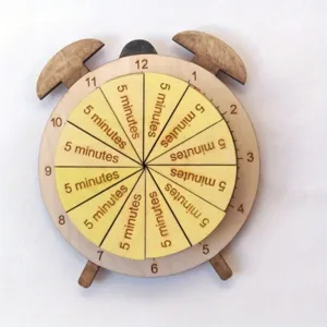 Houten klok puzzel speelgoed voor kinderen vroege educatie tijd cognitief leren tool.