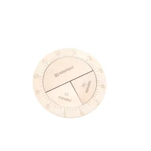 Houten klok puzzel detail, educatief tijdleerspeelgoed voor kinderen, cognitief bord.