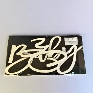 Adesivo murale in legno con lettere corsive per bebè decorazione per fotografia!
