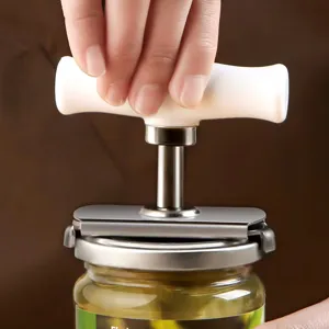Stainless Steel Adjustable Can Opener Multi Functional Manual Jar Lid Opener Effort Saving Kitchen Tool For Home