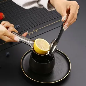Stainless steel manual lemon squeezer kitchen juicer tool for fresh fruit pressing main image