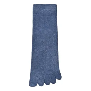 Men Winter Thermal Wool Split Toe Socks Five Finger Athletic Deodorant Solid Color Mid Calf Casual Socks Daily Wear