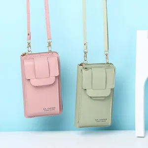 Borsa per Cellulare da Donna in Pelle di Poliuretano Tracolla Piccola Borsa a Spalla Moda Portafoglio Minimalista per Viaggi Quotidiani