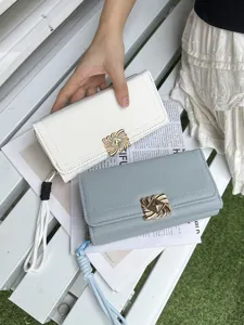 2025 stylish long tri-fold wallet for women with large capacity and multi-card slots