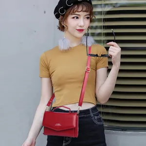 Stijlvolle rode crossbody tas en multifunctionele telefoontas voor dames