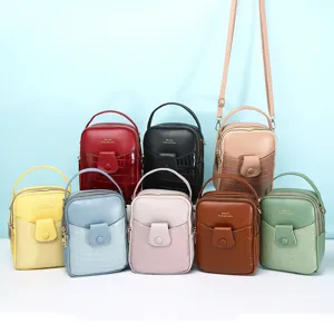 Women's Fashion Stone Pattern Mini Crossbody Bag Leather Patchwork Crocodile Texture Small Square Shoulder Bag Phone Pouch