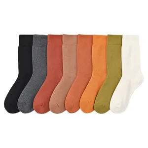 Damen Winter Verdickte Frottee Warme Socken Reine Baumwolle Thermisch Kaltes Wetter Einfarbig Komfortable Tägliche Socken