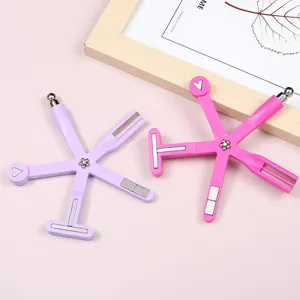 Professional 8-in-1 cat eye nail art magnet tools in vibrant pink and purple colors.