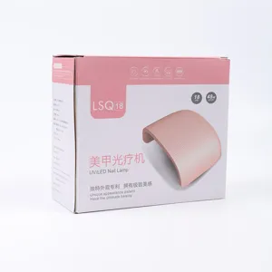 Lampada per Unghie UV LED Professionale per Smalto in Gel Sensore Intelligente Asciugatura Rapida Asciugatore Unghie con Texture Rigata ad Arco per Salone di Bellezza