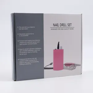 Draagbare Elektrische Nagelfrees Professionele Oplaadbare Nagellak Set Voor Acrylnagels Manicure Pedicure Tools