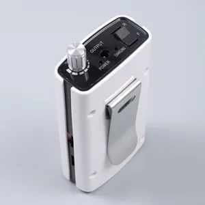 Detail bedieningspaneel van draagbare oplaadbare elektrische nagelfrees 30.000 RPM