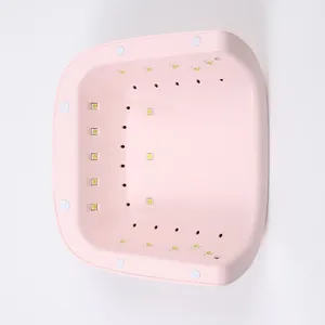 Vista interna dettagliata della lampada per unghie UV LED rosa da 48W