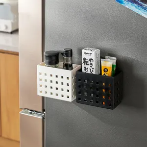 Portaspezie magnetici per frigorifero in bianco e nero per l'organizzazione cucina