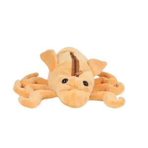 Vue détaillée de la peluche cigale créative avec une fermeture éclair fonctionnelle