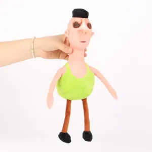 Vista dettagliata della bambola di peluche Hamood Habibi meme con tessuto morbido e design