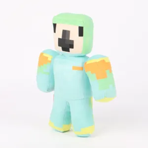 Nahaufnahme des Minecraft Parrot Charakter Plüschtiers mit hochwertigem Pixel-Design