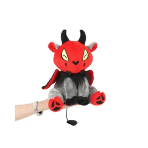 Handgefertigtes Gothic Cryptid Jersey Devil Plüschtier für Halloween Deko und Geschenke