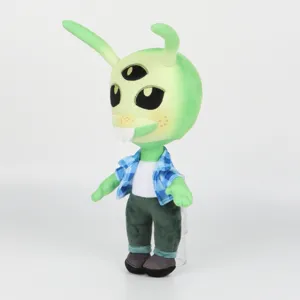 Détail complet de la peluche extraterrestre verte Nebulor du film Run Monster Run
